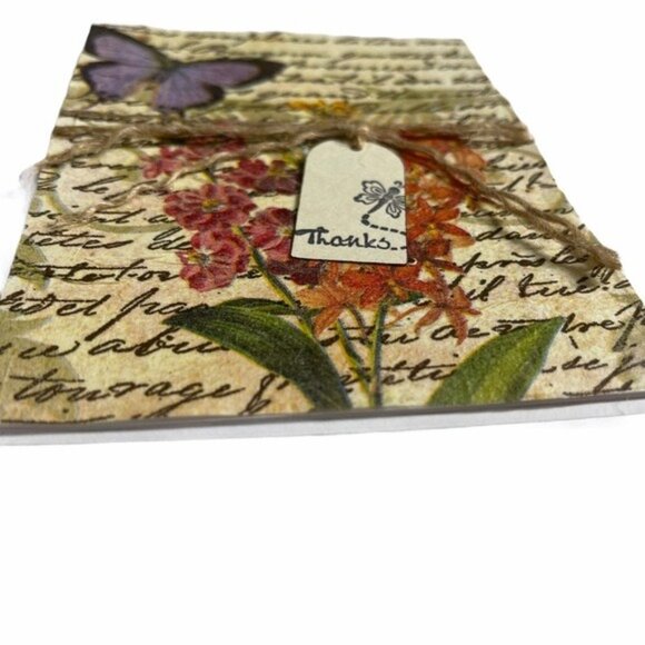Butterfly Thank You Card Bundle Set of 8 Handmade - Picture 3 of 11